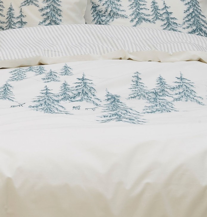 Parure de lit Récit d'hiver Sylvie Thiriez - Blancollection