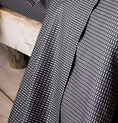 Drap satin Enzo noir Tradilinge