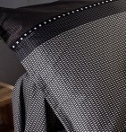 Taie d'oreiller satin Enzo noir zoom
