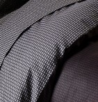 Parure de lit satin Enzo noir Tradilinge - Blancollection