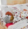 Taie d'oreiller percale Ginkgo rose Tradilinge