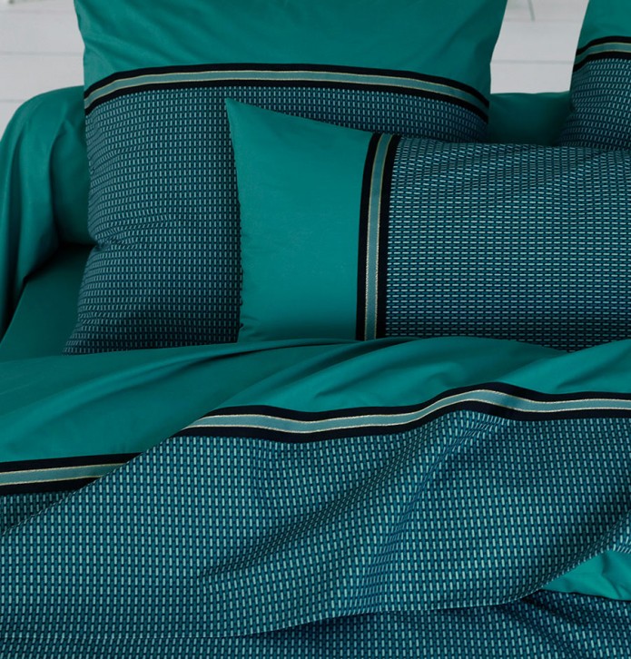 Taie d'oreiller percale Gustav Tradilinge - Blancollection