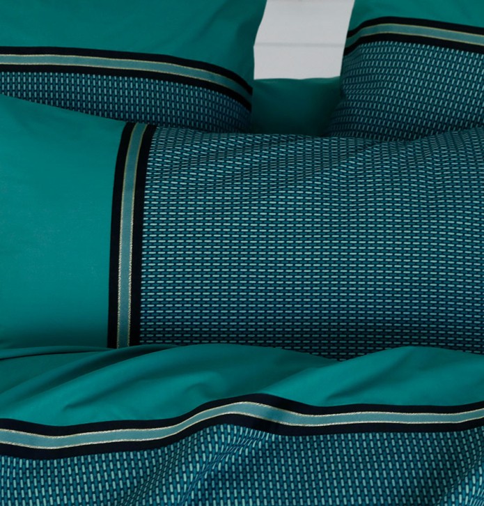 Taie d'oreiller percale Gustav Tradilinge - Blancollection