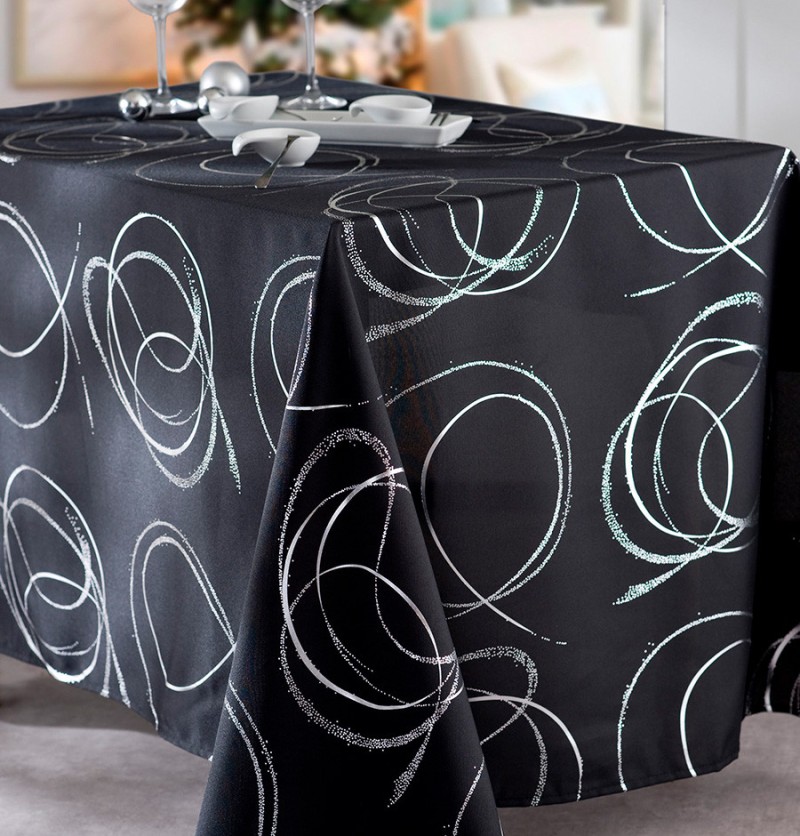 Nappe polyester Buzan noir Calitex