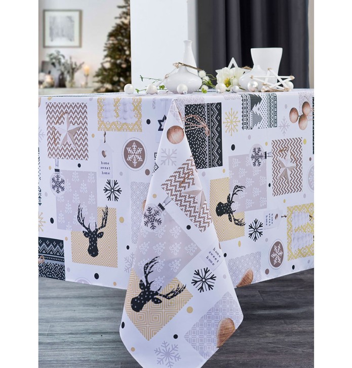 Nappe polyester Gourette Calitex - Blancollection