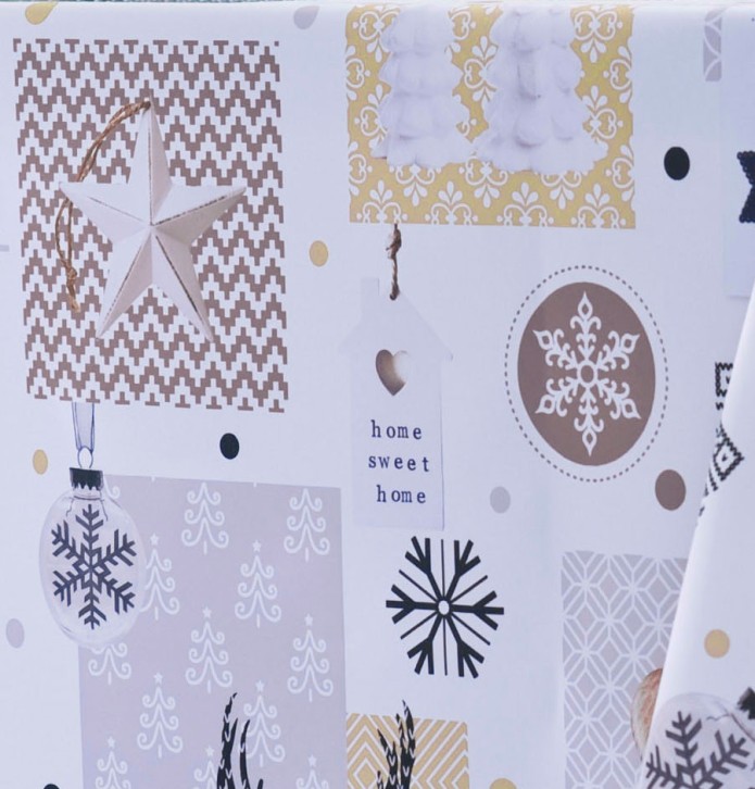 Nappe polyester Gourette Calitex - Blancollection