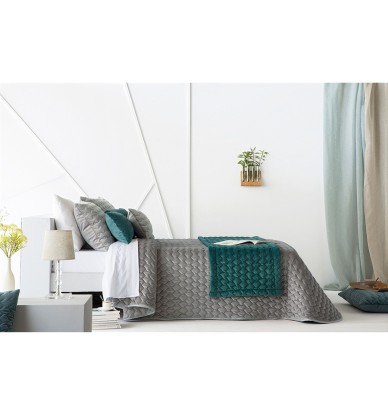 Boutis velours Naroa gris perle Antilo