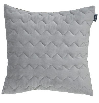 Coussin velours Naroa gris perle Antilo