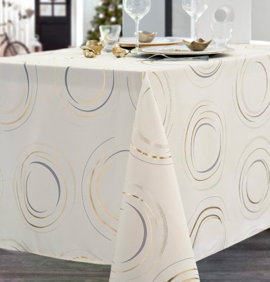 Nappe polyester Fusan ivoire Calitex