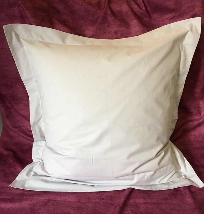 Taie de traversin coton bio gris perle Aquanatura