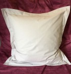 Taie d'oreiller coton bio gris perle Aquanatura