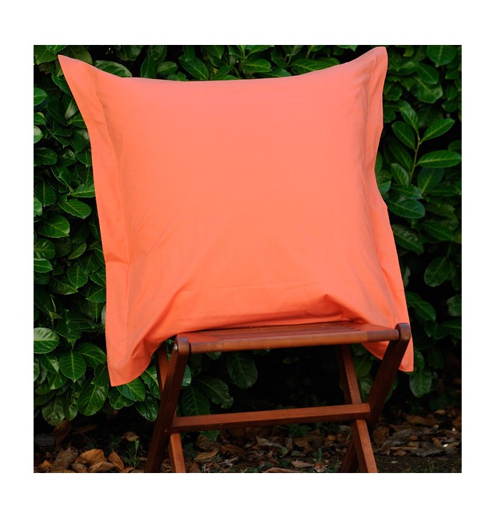 Parure de lit coton bio corail
