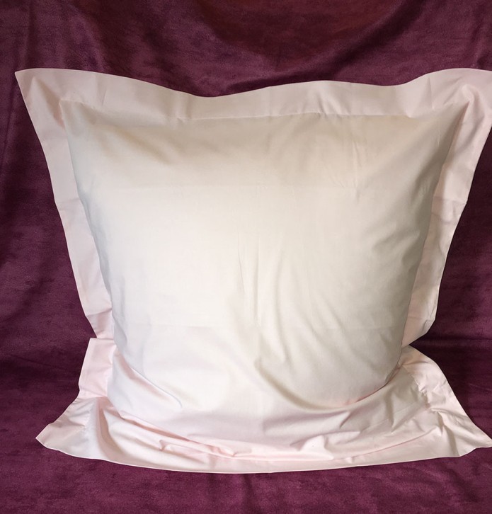 Parure de lit coton rose poudré