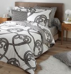 Taie de traversin Arabesque moka La maison de Balmy - Blancollection
