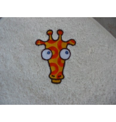 Cape de bain coton bio Girafe Aquanatura