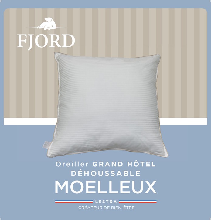 Oreiller Fjord déhoussable moelleux - Blancollection
