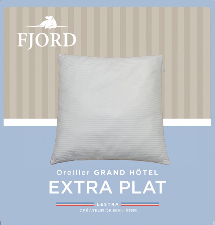 Oreiller Fjord extra plat - Blancollection