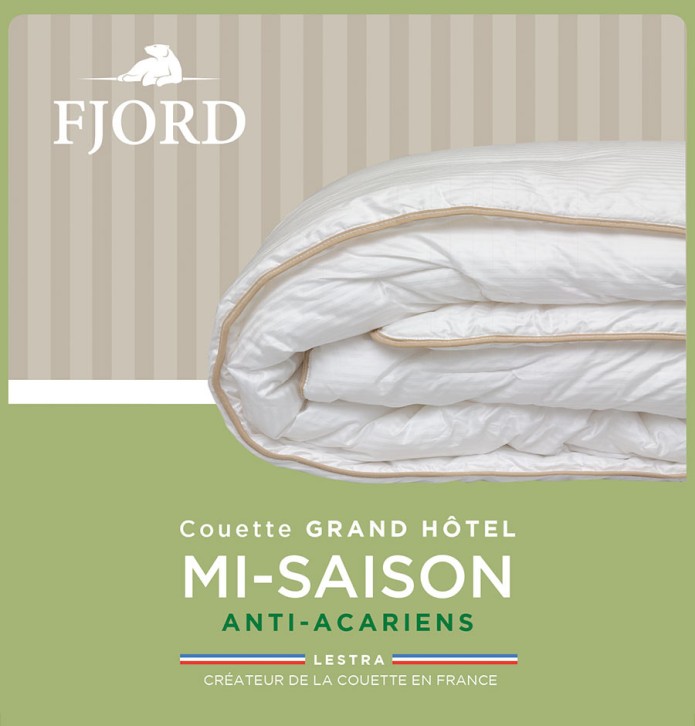 Couette Fjord mi-saison anti-acariens 300g/m2 - Blancollection