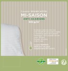 Couette Fjord mi-saison anti-acariens 300g/m2 - Blancollection