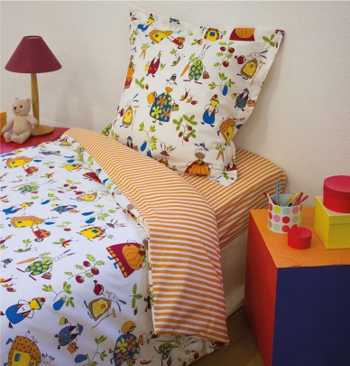 Drap housse enfant A dos de baleine La maison de Balmy - Blancollection