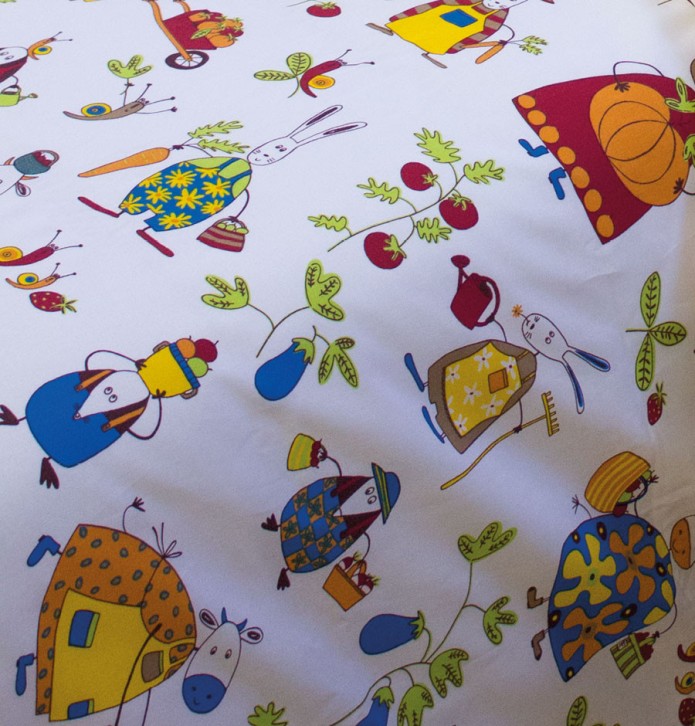 Parure de lit enfant Nicolas La maison de Balmy - Blancollection