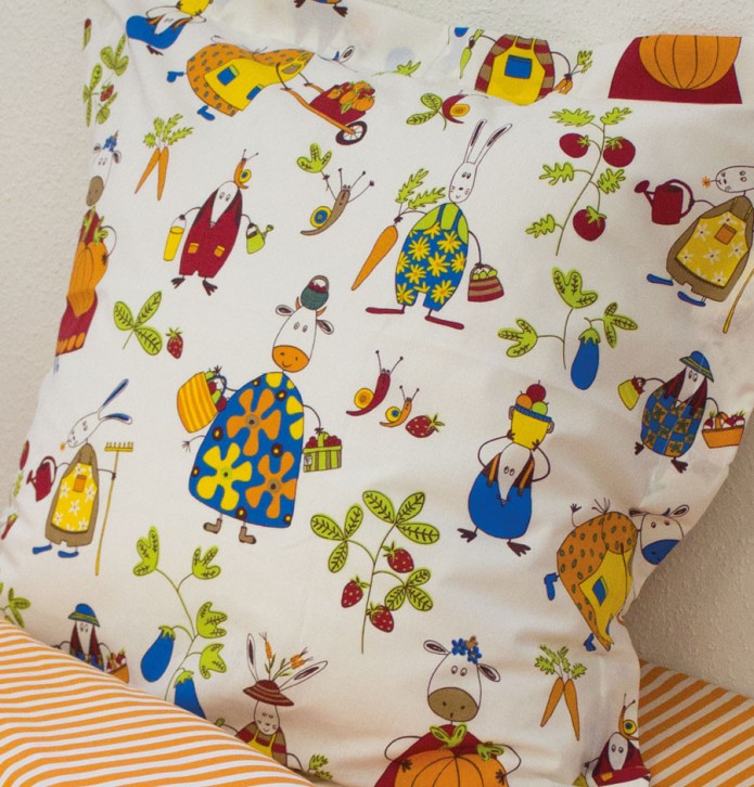 Parure de lit enfant Nicolas La maison de Balmy - Blancollection