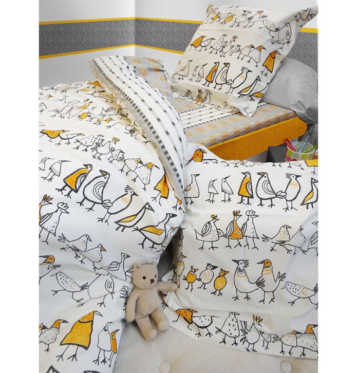 Parure de lit enfant Picoti La maison de Balmy - Blancollection