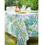 Nappe toile cirée Chlorophylle Calitex - Blancollection