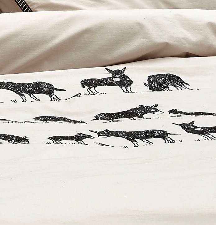Housse de couette percale Arsène Sylvie Thiriez - Blancollection