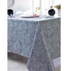 Nappe coton enduite Bulle navy Nydel - Blancollection