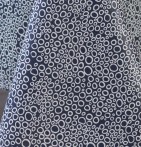 Nappe coton enduite Bulle navy Nydel - Blancollection