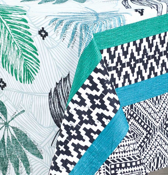 Nappe enduite Tropical Ethnic Nydel - Blancollection