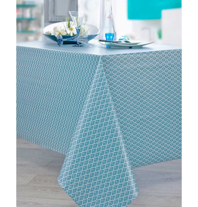 Nappe enduite Gatsby pétrole Nydel - Blancollection