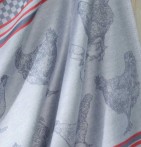 Lot de 4 torchons jacquard Cocotti Calitex - Blancollection