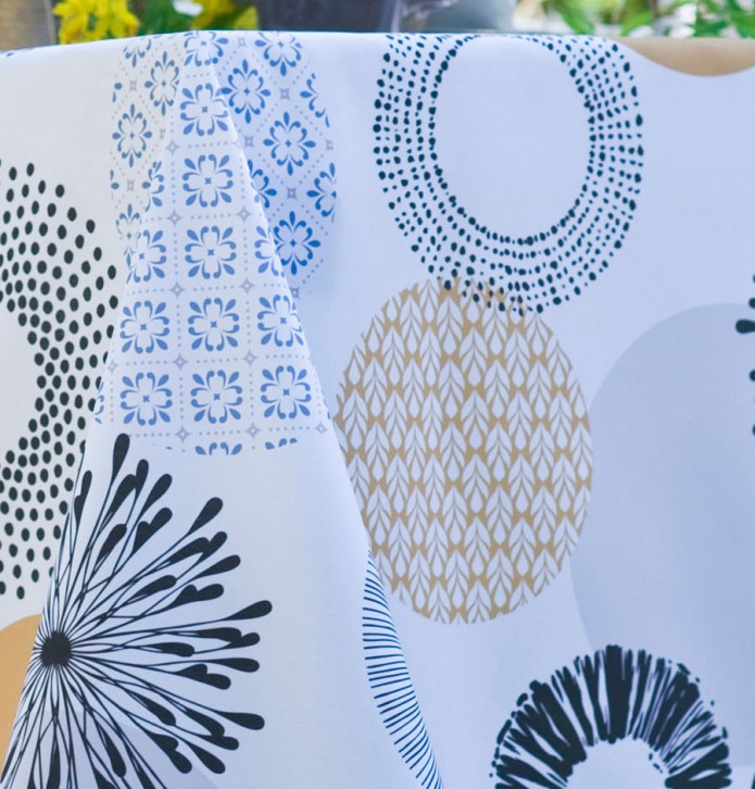 Nappe toile cirée Neptune Calitex - Blancollection