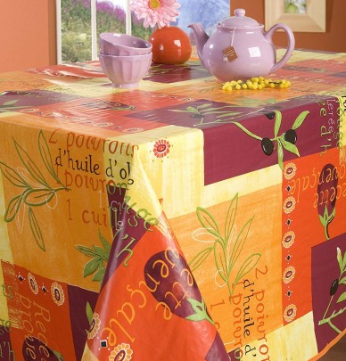 Nappe toile cirée Recette provençale Calitex