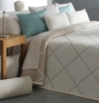 Couvre lit jacquard Damir lin Reig Marti - Blancollection
