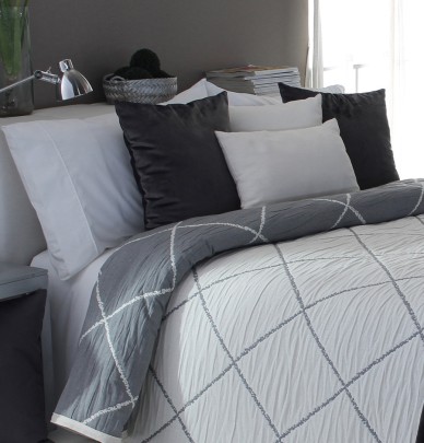 Couvre-lit jacquard Damir gris Reig Marti