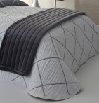 Couvre lit jacquard Damir gris Reig Marti - Blancollection
