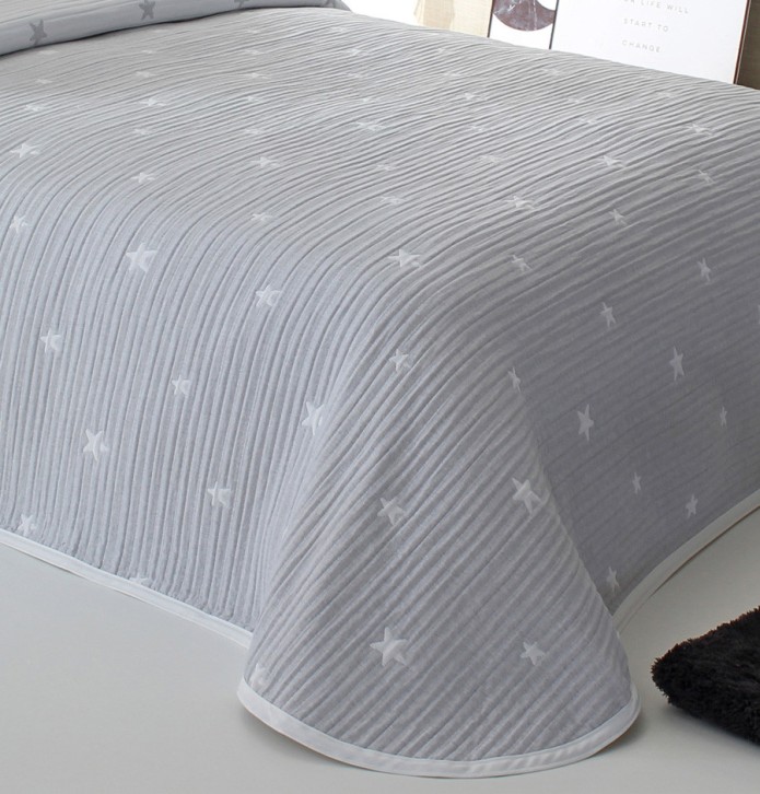 Couvre lit jacquard Dempsy gris Reig Marti - Blancollection