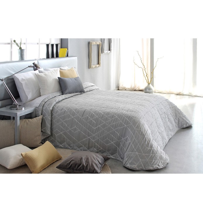 Couvre lit jacquard Oklahoma gris Reig Marti - Blancollection