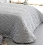 Couvre lit jacquard Oklahoma gris Reig Marti - Blancollection