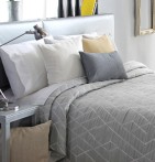 Housse coussin jacquard Barli gris Reig Marti - Blancollection