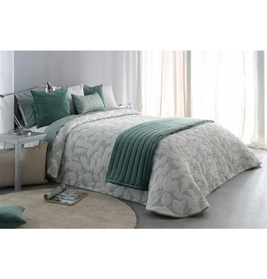 Couvre-lit jacquard Ocanya vert Reig Marti