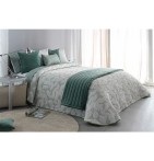 Couvre lit jacquard Ocanya vert Reig Marti - Blancollection