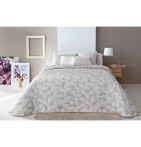 Couvre lit jacquard Ocanya lin Reig Marti - Blancollection