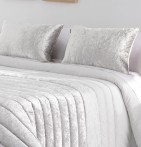 Boutis et ses housses coussins Boston blanc cassé Antilo - Blancollection