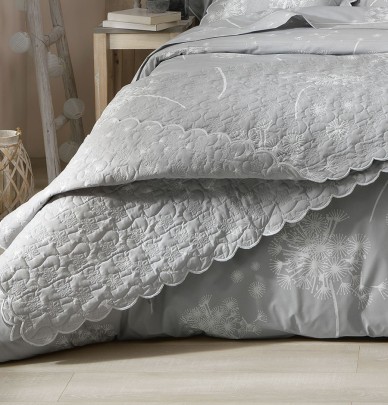 Housse de coussin boutis Calliope La maison de Balmy - Blancollection
