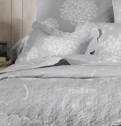 Housse de coussin boutis Calliope La maison de Balmy - Blancollection