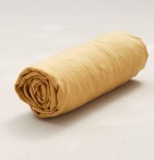 Parure de lit en lin stone-washed jaune honey Sylvie Thiriez - Blancollection